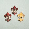 画像1: Red enamel  Fleur De Lis stamping (1)