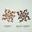 画像2: copper leafy setting filigree finding (2)