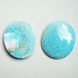 画像3: 7pcs Turquoise glass cabochon set "B" (3)