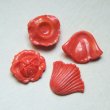 画像3: 5pcs Coral floral glass set "A" (3)