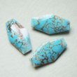 画像4: 7pcs Turquoise glass cabochon set "B" (4)