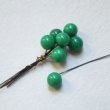 画像1: 8~9mm Green drop bead pin (1)