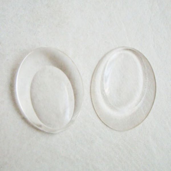 画像1: 40x30 OV plastic cabochon "Clear" (1)