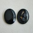 画像1: 33x25 Black gold ribbon cameo (1)