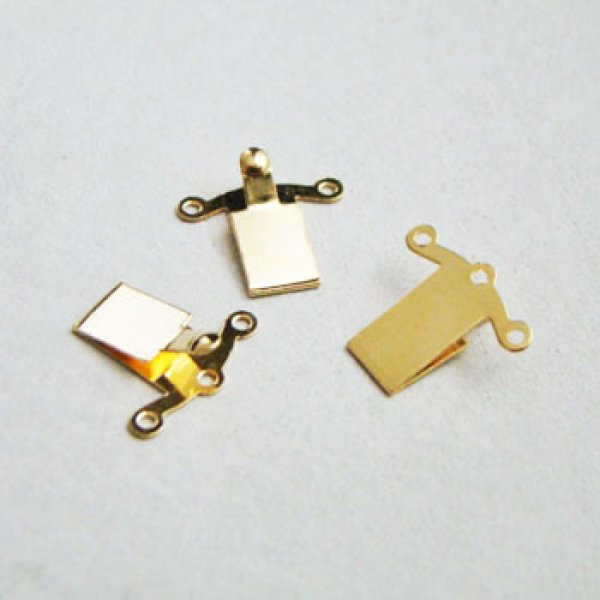 画像1: GP 13x14.6mm 3-loops clasp tongue (1)