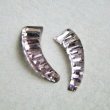 画像1: 1pair 27x9 Horn "Light Amethyst"  (1)