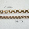 画像3: 40cm/ 3.5mm brass round link chain (3)