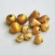 画像2: brass 11mm textured beads (2)