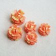 画像1: Coral Pink celluloid rose cabochon (1)