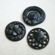 画像4: Black Pansy lacy celluloid cabochon (4)