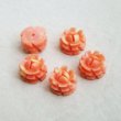 画像3: Coral Pink celluloid rose cabochon (3)