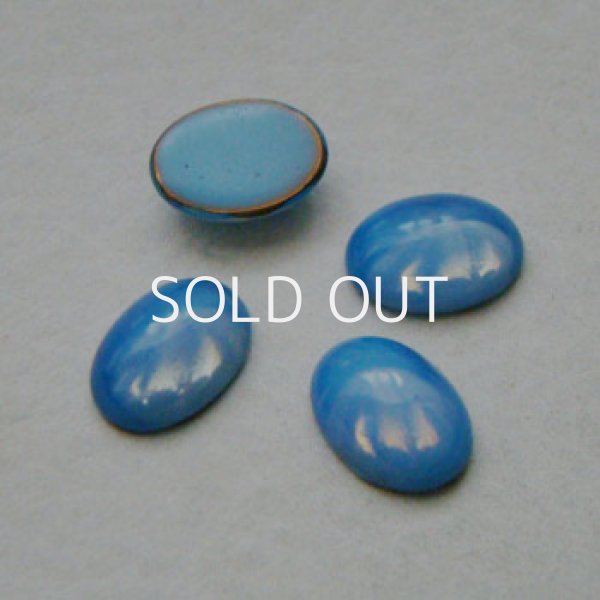 画像1: 14x10 OV Blue Opal Cabochon (1)