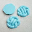 画像1: "Lt.Blue" rope knot plastic cabochon (1)