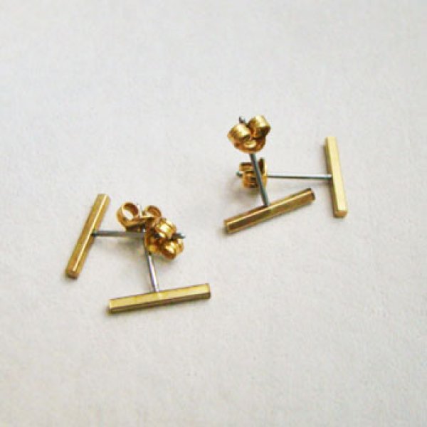 画像1: 12mm brass bar pierce finding (1)