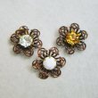 画像2: brass 16mm lfiligree setting flower (2)