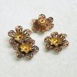 画像1: brass 16mm lfiligree setting flower (1)