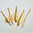 画像3: brass Deco design drop charm (3)