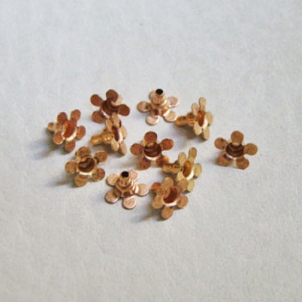 画像1: 5pcs brass petit flower (1)