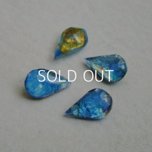 画像1: 13x8 tear  "Blue Fire Opal" (1)