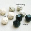 画像2: 2pcs "Pale Gray" 12mm faceted beads (2)