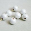 画像1: 4pcs 14x13 "Pearlized White" wood beads (1)