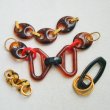 画像2: 2pcs brass 15mm twisted wire ring (2)