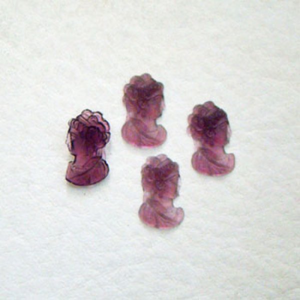 画像1: 15x9 "Amethyst" lady head cameo (1)