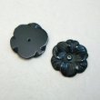 画像1: 30mm Black Onyx flower (1)