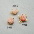 画像3: coral carved rose cabochon (3)