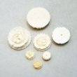 画像2: 22mm carved bone Rose cabochon (2)