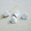 画像2: 12x9 White bell fower plastic beads (2)