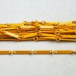 画像1: Yellow enameled flat bar link chain (1)