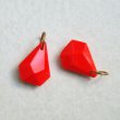 画像2: 18x15 Red glass drop beads (2)