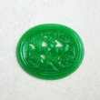 画像5: 48x41 oval "Deer in the forest" relief cabochon (5)