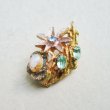 画像5: enameled brass floral brooch finding (5)