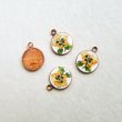 画像1: 10mm "Pansy" enameled charm (1)