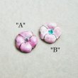 画像2: 13mm "Rose Pink/ White" enameled flower (2)