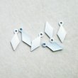 画像1: 2pcs 6.2x9.5 dia white enameled charm (1)