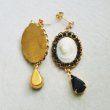 画像3: Cameo/Rhinestone pierce set (3)