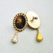 画像6: Cameo/Rhinestone pierce set (6)