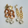 画像4: chain & square stone pierce set "B" (4)