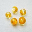 画像1: 9mm "Yellow / Orange"swirl  beads (1)