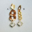 画像5: chain & square stone pierce set "B" (5)