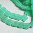 画像2: 4pcs 9mm SQ "Frost Green" flower beads (2)