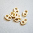 画像1: 2pcs 12x8.8 Cream connector beads (1)