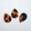 画像1: 21x15 Tortoise acetate flat drop beads (1)