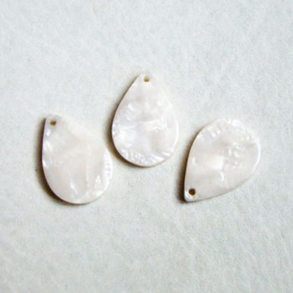 画像1: 21x15 Off-White acetate flat drop beads (1)
