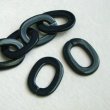 画像2: 2pcs 31.5x23.5 Black flat oval plastic hoop (2)