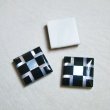 画像1: 16mm SQ "Onyx/M.O.P" inlaid cabochon (1)