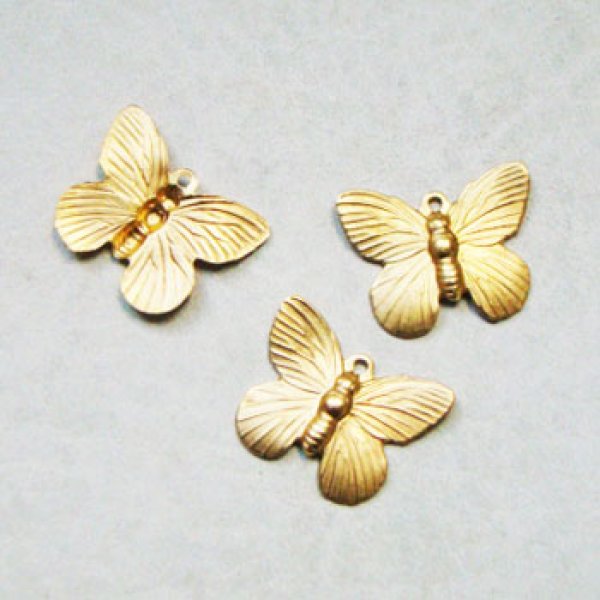 画像1: brass butterfly charm (1)